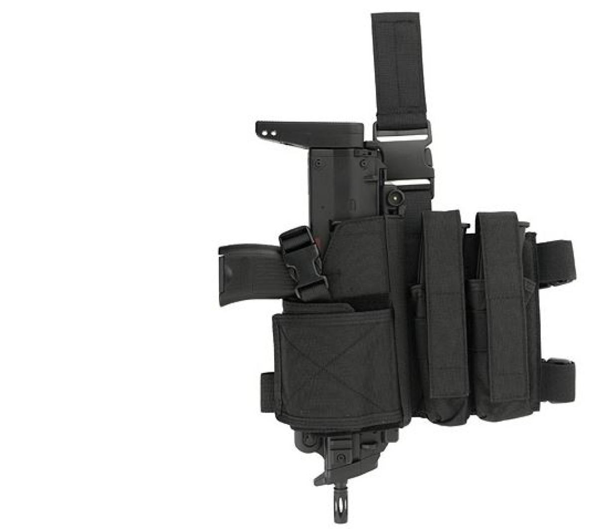 SMG Bein Holster Black inkl. Mag Pouch